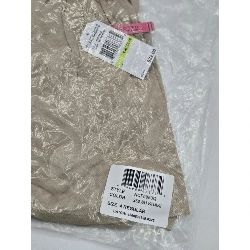 NWT Nautica Girls' Soft Touch Pull-On Skort - Color Khaki - Size 4 - Picture 6 of 12